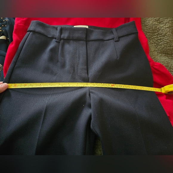 Sezane black wool cuffed pants jude trousers size 38 - Picture 9 of 10